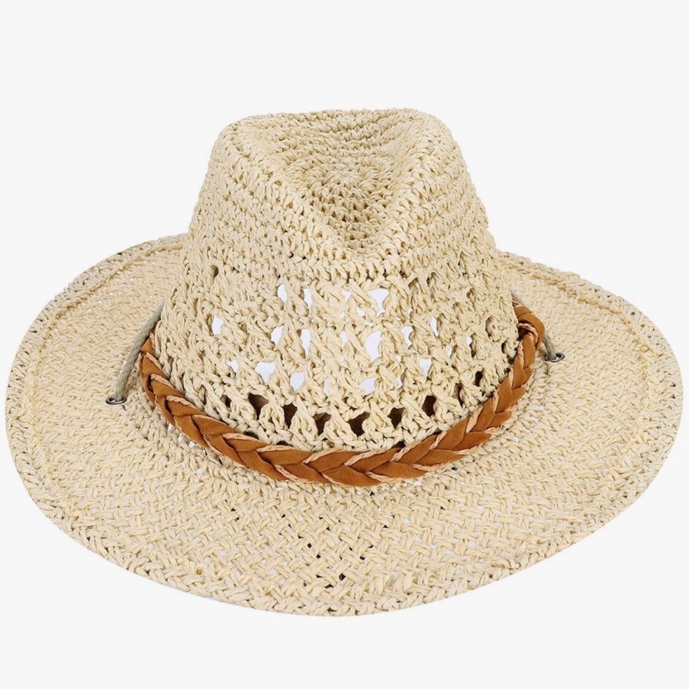 Western Cowboy Straw Hat for Boys Girls